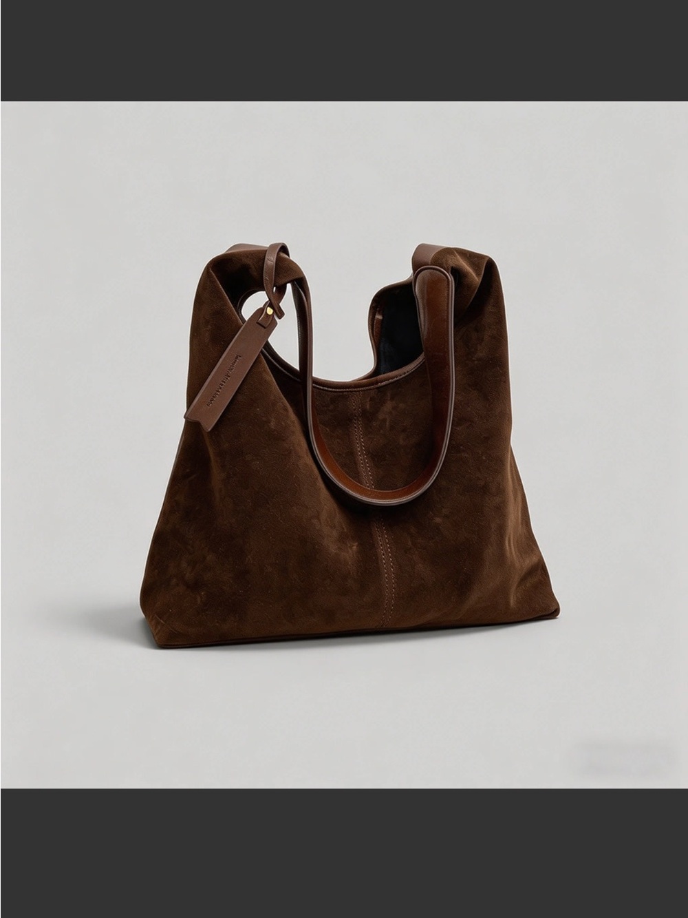 Brown Suede Shoulder Bag